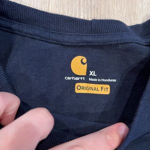 Xl Carhartt Mens Navy Longsleeve